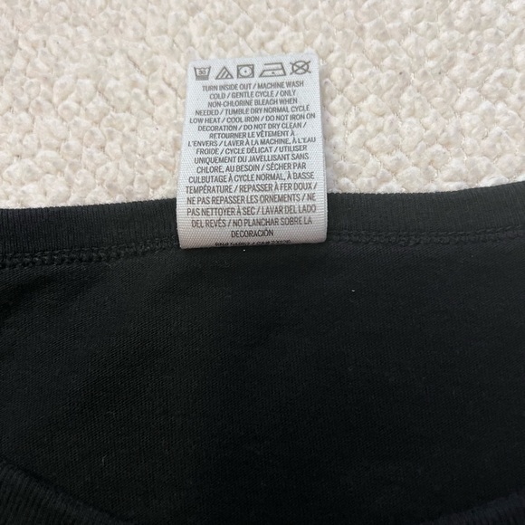 Victoria’s Secret Pink Black Sequined 3/4 Length Top - Picture 11 of 11